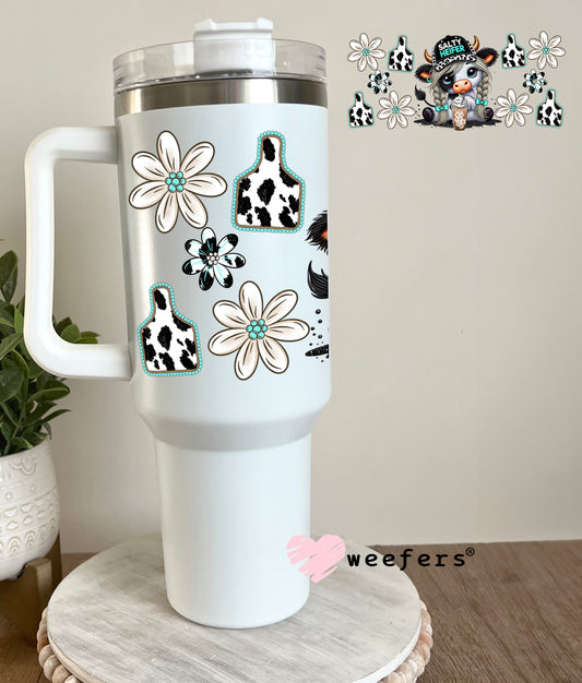 Salty Heifer UV DTF Cup Wrap 40oz Tumbler Cup Wrap Weefers