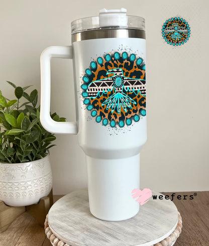 Western Eagle UV DTF Decal 40oz Tumbler Decal Weefers