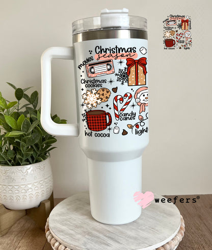 Christmas Favorite Things UV DTF Decal 40oz Tumbler Decal Weefers