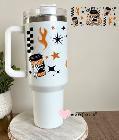 Coffee to Warm My Cold Soul UV DTF Cup Wrap 40oz Tumbler Cup Wrap Weefers