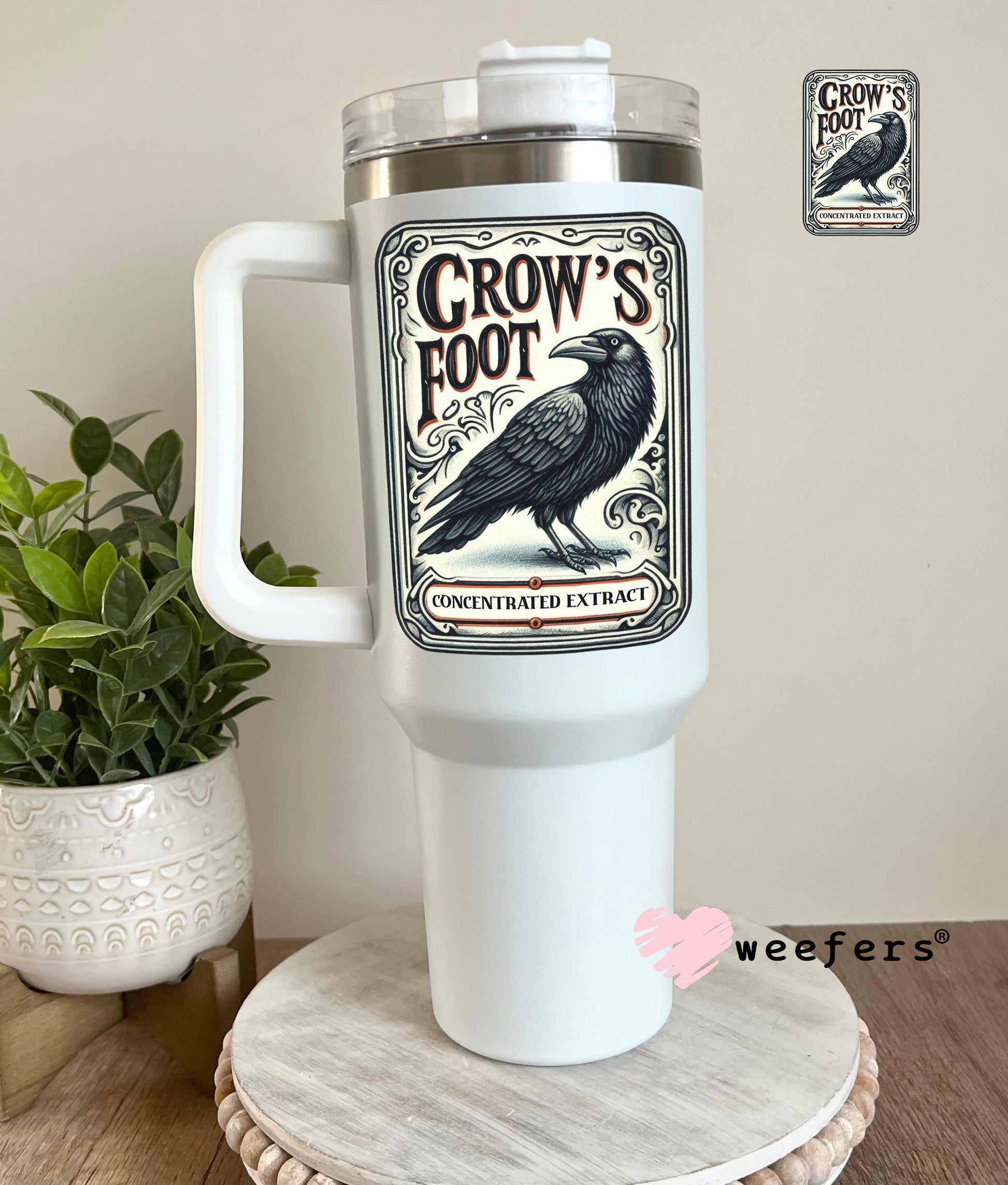 Crow's Foot Halloween UV DTF Decal - Weefers