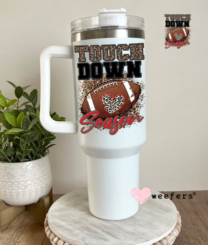 Touch Down Season Football UV DTF Decal - Weefers