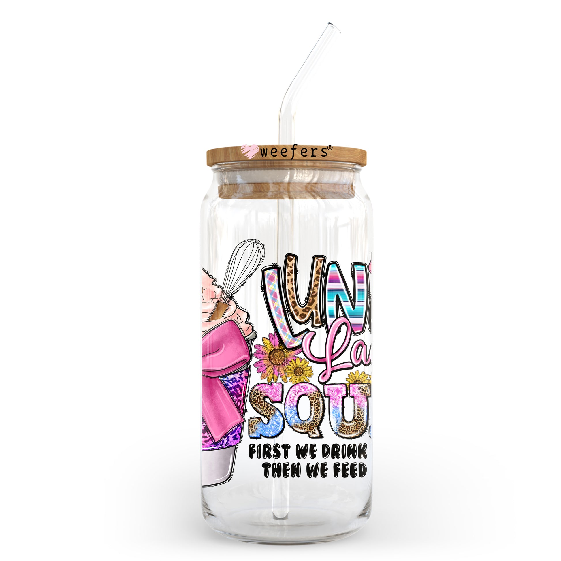 Lunch Lady Squad 20oz Libbey Glass Can, 34oz Hip Sip, 40oz Tumbler, 24oz Cold Cup UV DTF or Sublimation Decal Transfer - Weefers