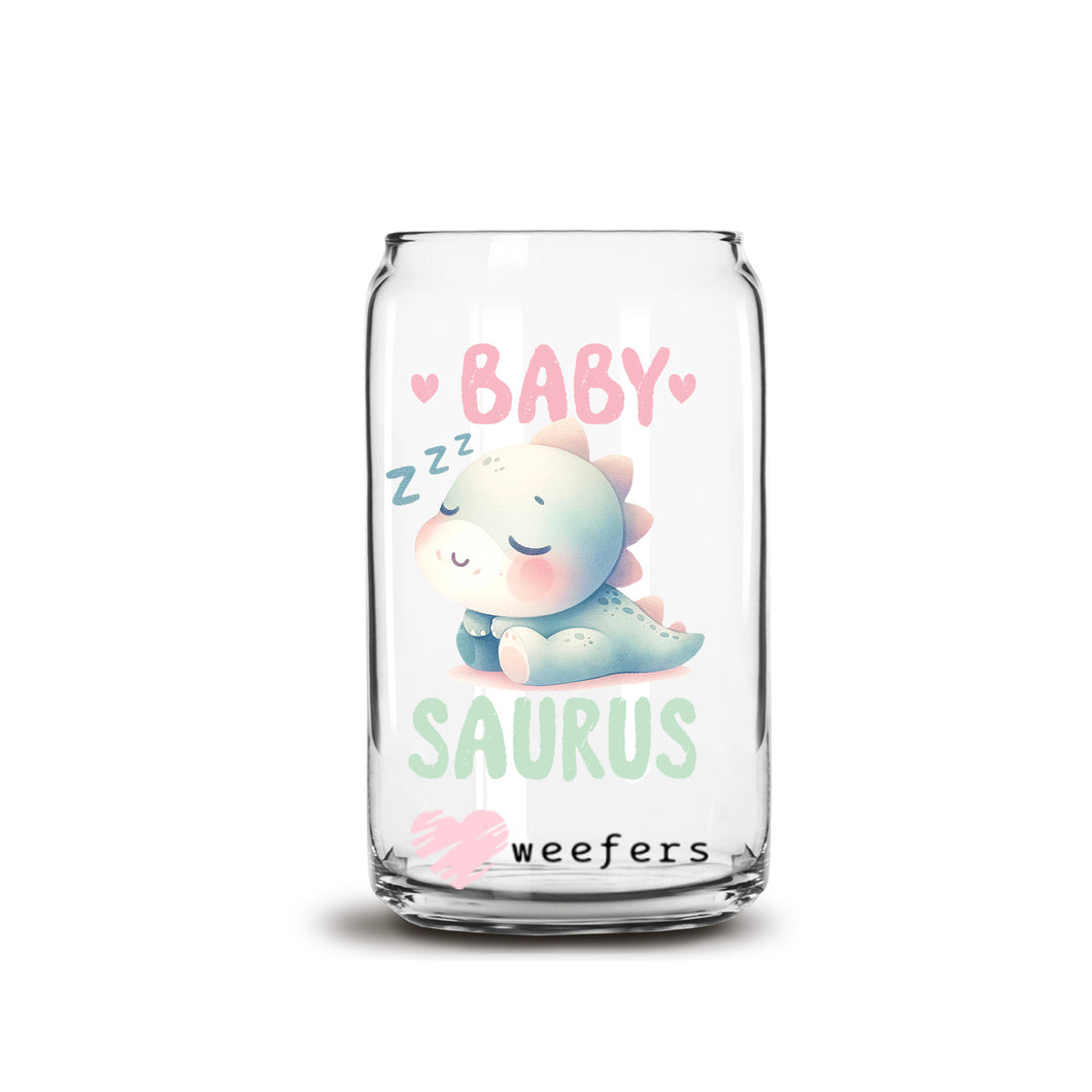 a glass jar with a picture of a baby in it