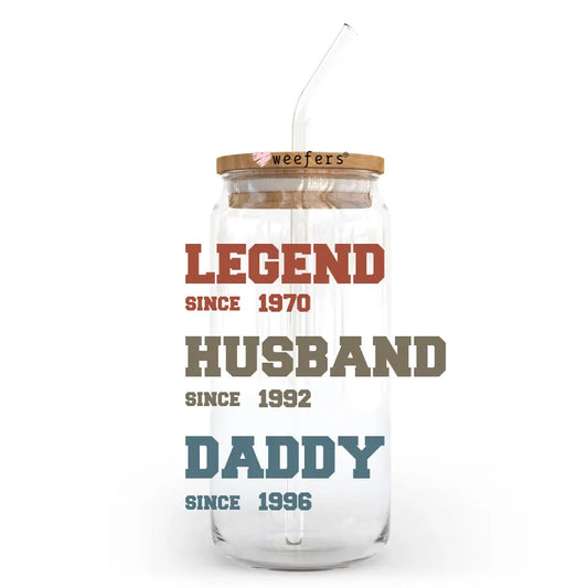 Personalized Father's Day 20oz Libbey, 34oz Hip Sip, 40oz Tumbler, 24oz Cold Cup UV DTF Decal Transfer - PT000010 - Weefers