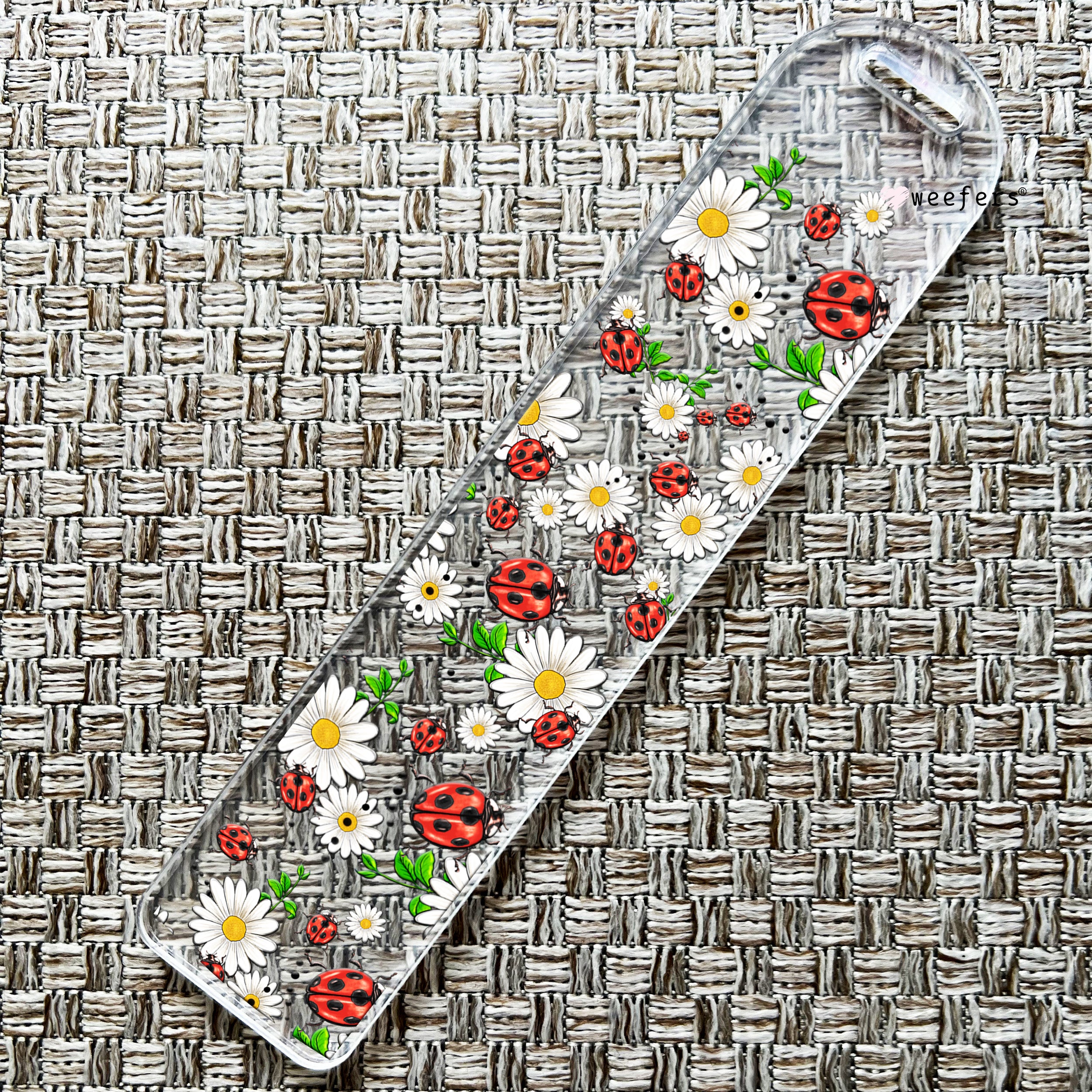 Daisies and Ladybugs Bookmark UV DTF Decals – Weefers