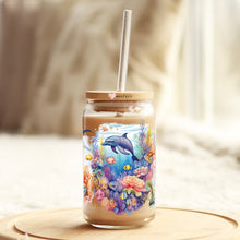 Load image into Gallery viewer, a glass jar with a straw in it sitting on a table
