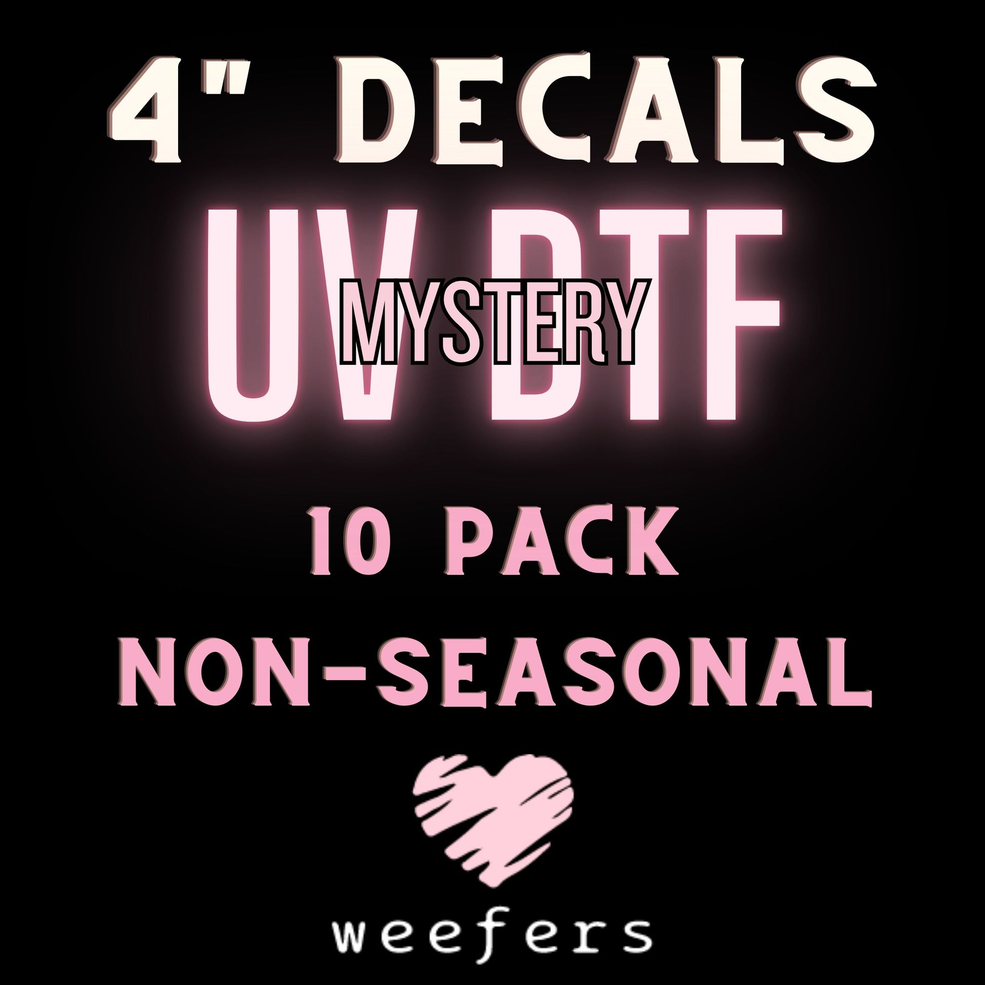 Mystery UV DTF Bundle 16oz 4" Decals