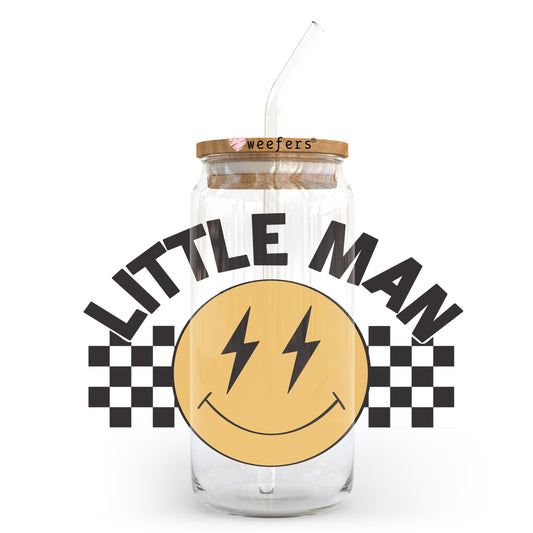 Little Man 20oz Libbey Glass Can UV DTF or Sublimation Decal - Weefers