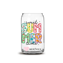 Load image into Gallery viewer, a glass jar with the words sweet gummer time on it
