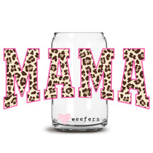Load image into Gallery viewer, a jar with the word mama spelled out in leopard print
