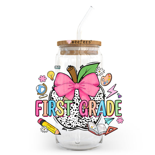 First Grade 20oz Libbey Glass Can, 34oz Hip Sip, 40oz Tumbler, 24oz Cold Cup UV DTF or Sublimation Decal Transfer - Weefers