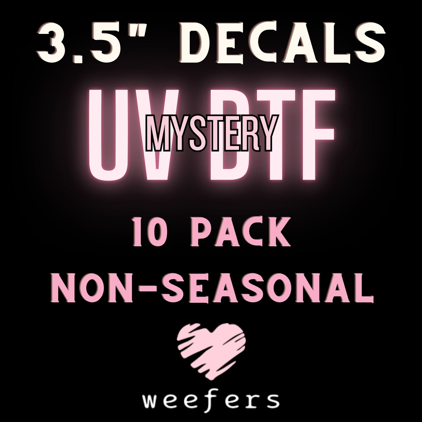 Mystery UV DTF Bundle 16oz Libbey Decals