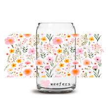 Load image into Gallery viewer, a glass jar with flowers on a white background
