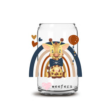 Load image into Gallery viewer, a glass jar with a giraffe inside of it
