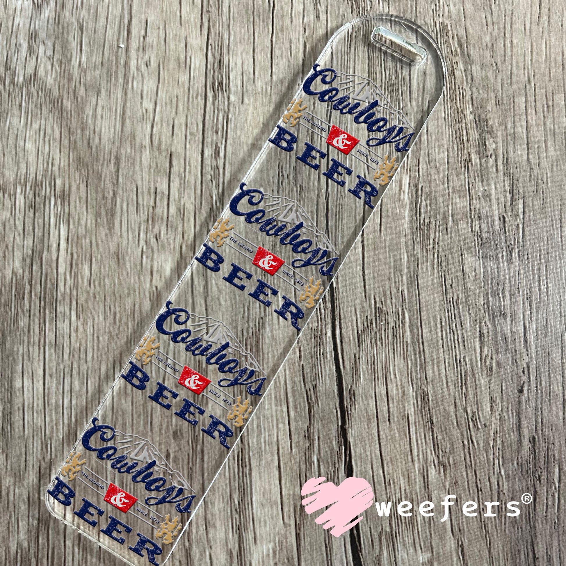 Cowboys and Beer UV DTF Decal Bookmark Weefers