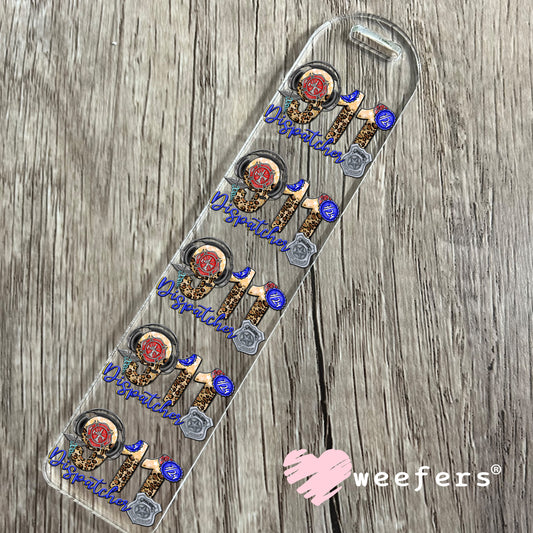 911 Dispatcher UV DTF Decal Bookmark Weefers
