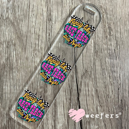 Fancy Like the Race Track on a Date Night UV DTF Decal Bookmark Weefers