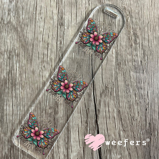 Choose Joy Butterfly UV DTF Decal Bookmark Weefers