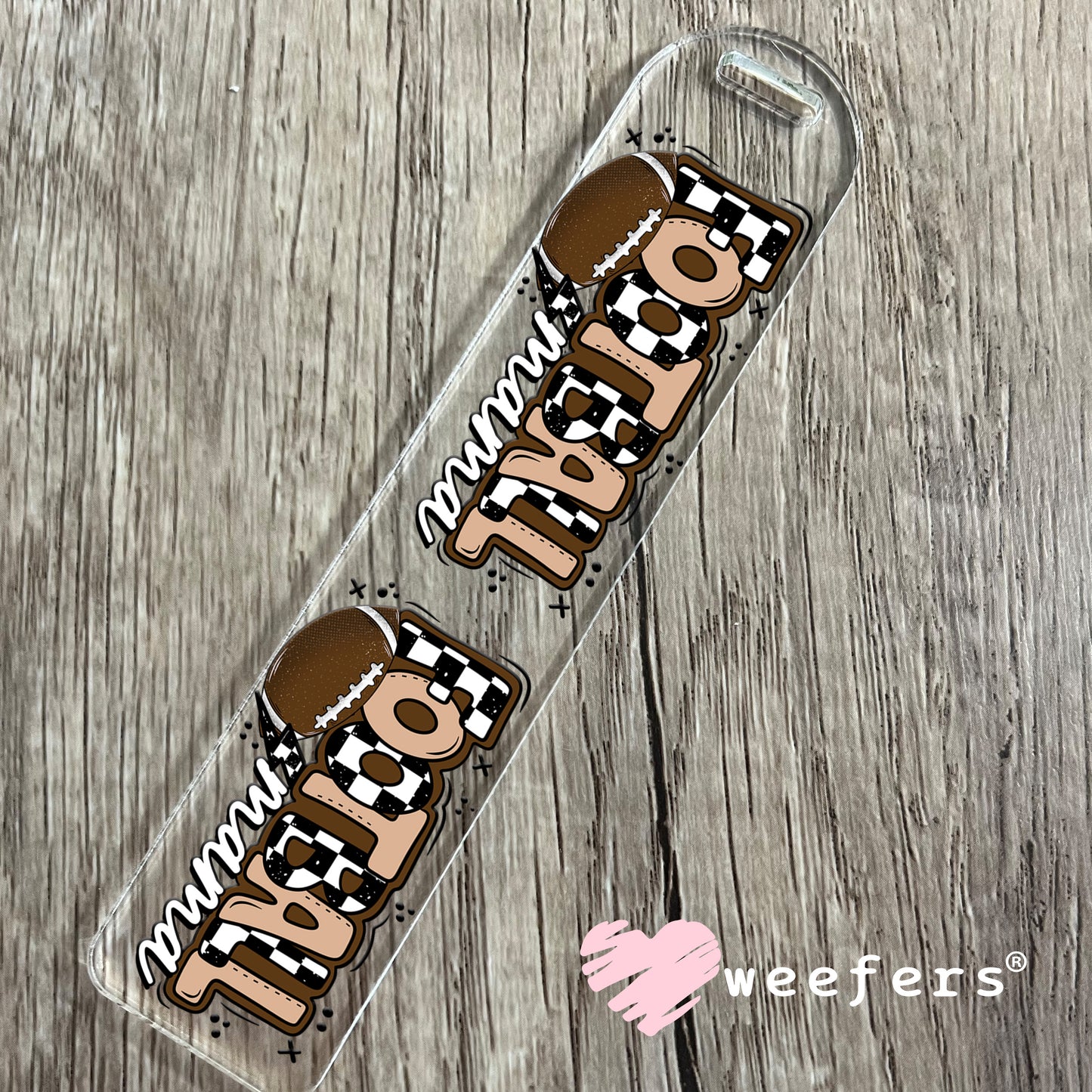 Football Mama UV DTF Cup Wrap Bookmark Weefers