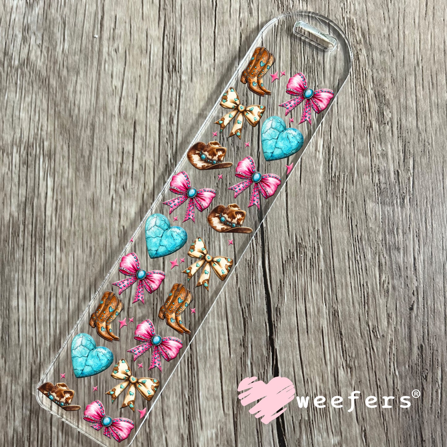 Cowgirl Girly Favorite Things UV DTF Cup Wrap Bookmark Weefers