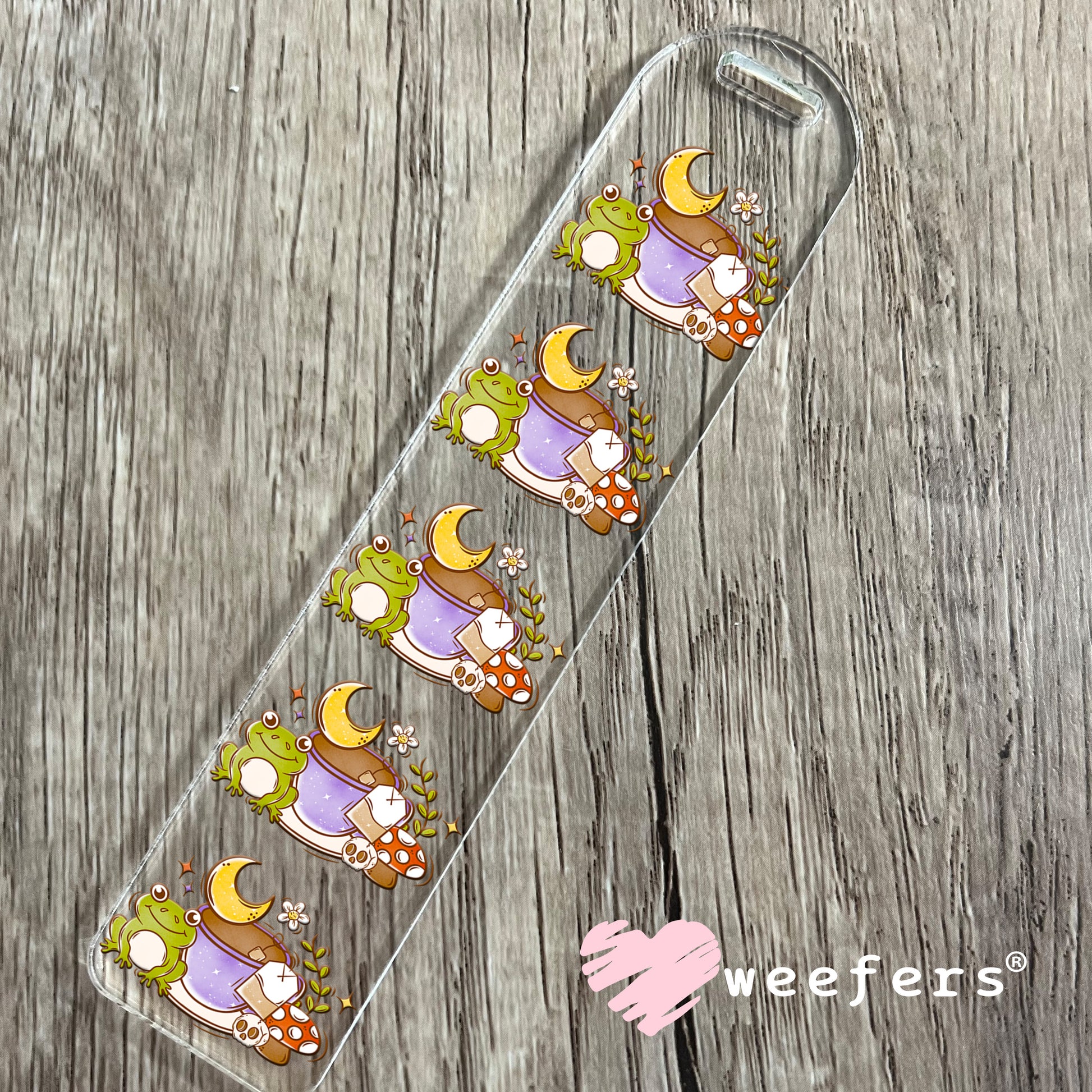 Tea Time Froggy Vibes UV DTF Decal Bookmark Weefers