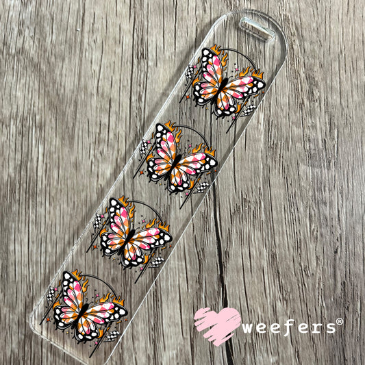 Butterfly Flames UV DTF Decal Bookmark Weefers
