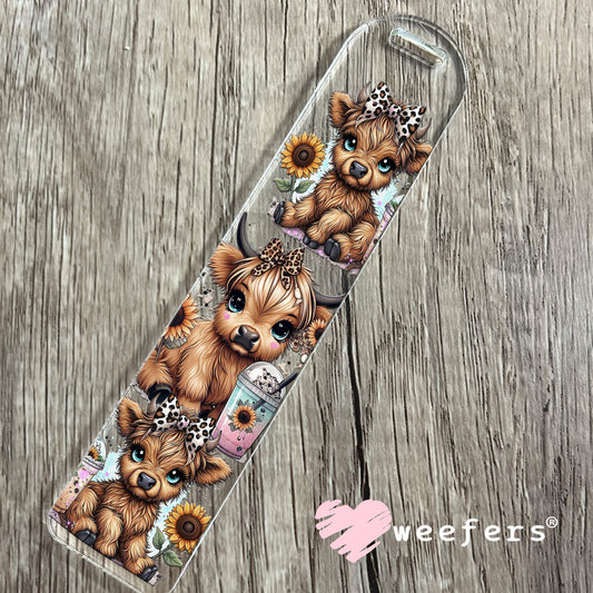 Baby Highlander Leopard Coffee UV DTF Cup Wrap Bookmark Weefers