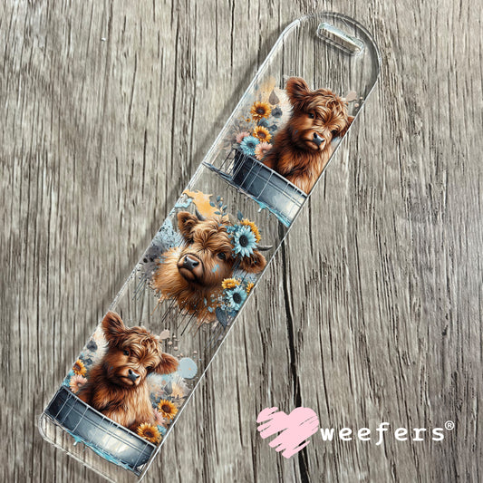 Rub a Dub Dub Baby Cow in Tub UV DTF Cup Wrap Bookmark Weefers