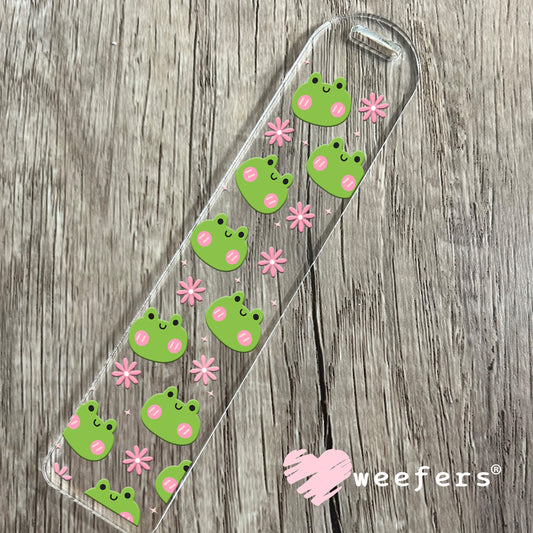 Froggy Faces UV DTF Cup Wrap Bookmark Weefers