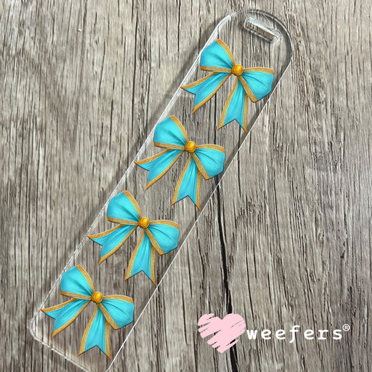 Jasmine Bow UV DTF Decal Bookmark Weefers