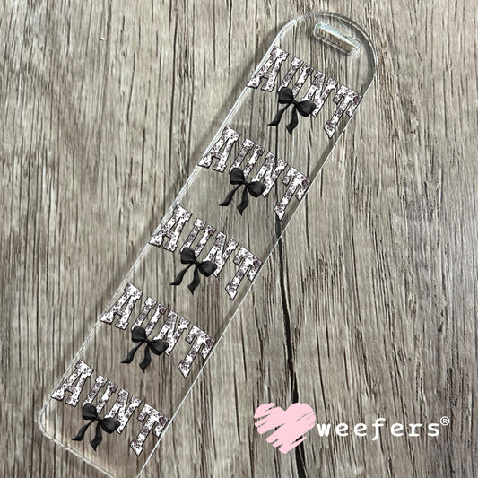 Aunt Black Toile UV DTF Decal Bookmark Weefers