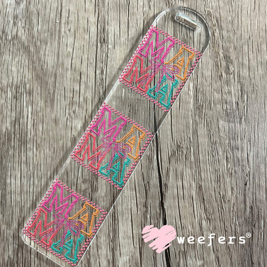 MaMa Blocked Pastels UV DTF Decal Bookmark Weefers