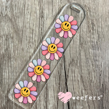 Multi-Color Smile Face UV DTF Decal Bookmark Weefers
