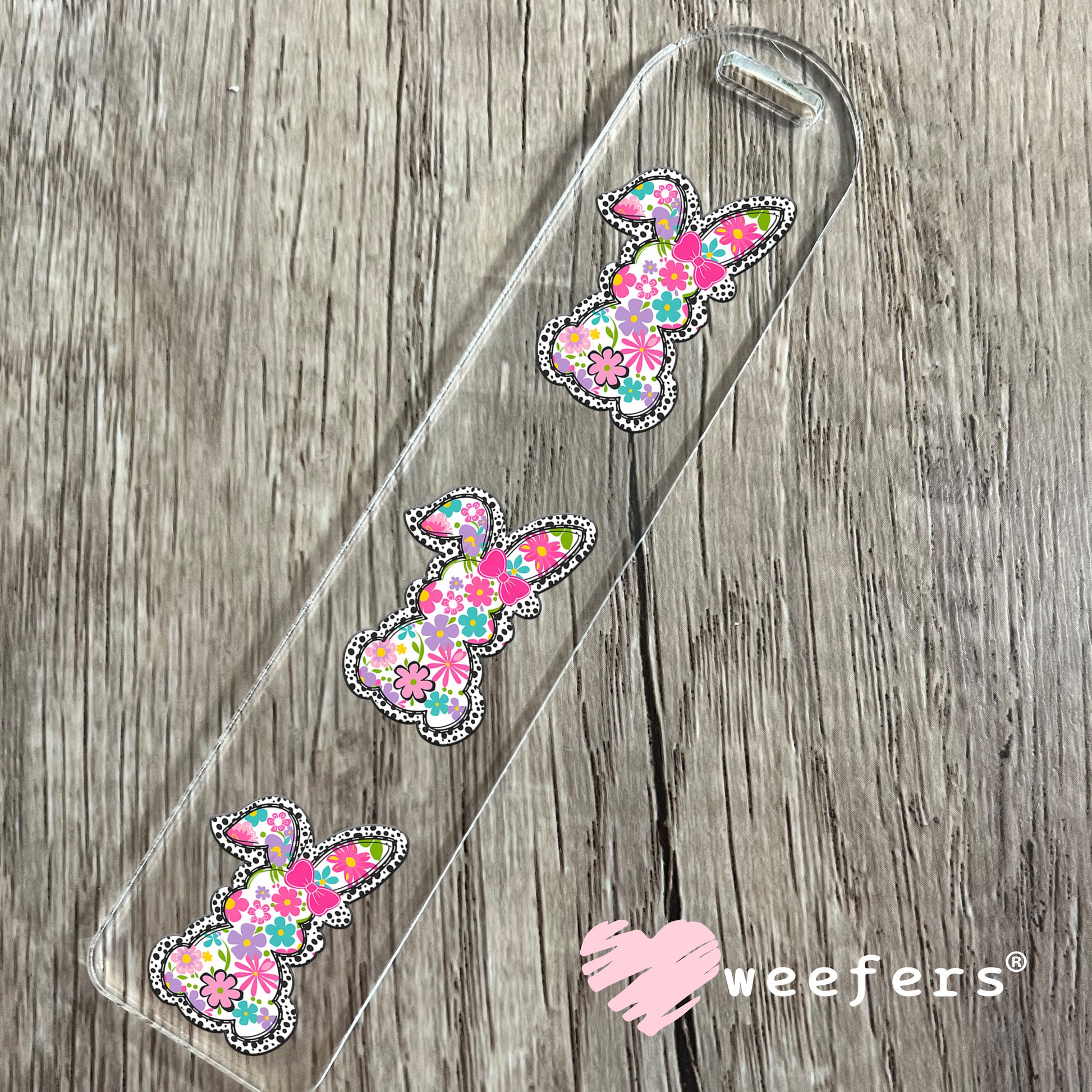 Cheetah Pink Bow UV DTF Decal Bookmark Weefers