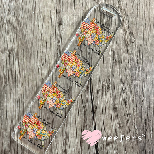She loves Jesus and America Too UV DTF Decal Bookmark Weefers