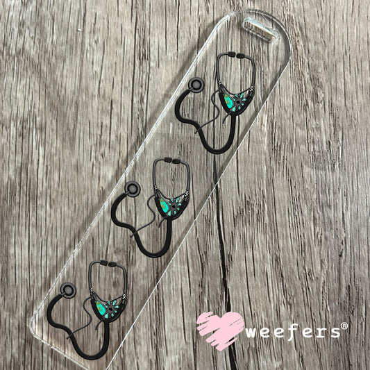 Western Stethoscope UV DTF Decal Bookmark Weefers