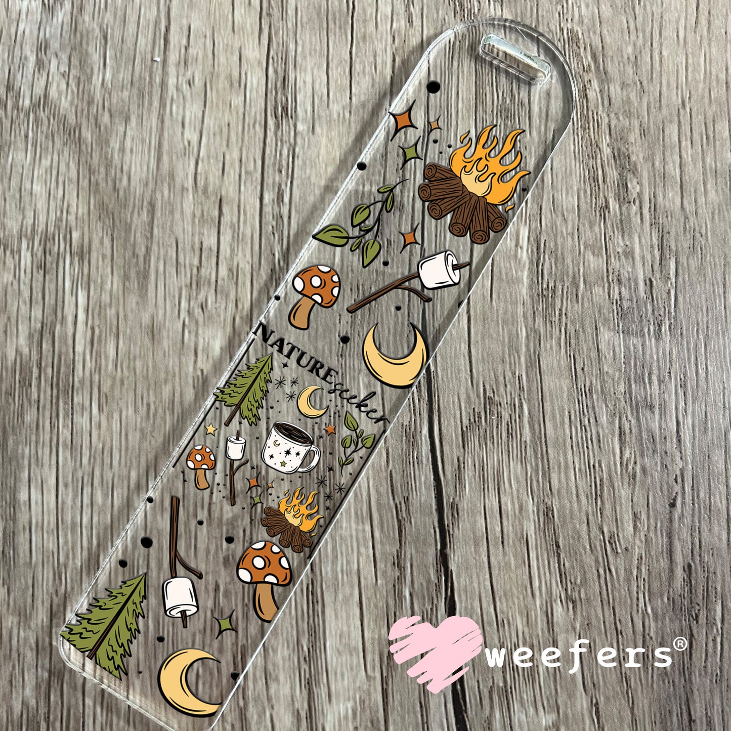 Nature Seeker Camping UV DTF Cup Wrap Bookmark Weefers
