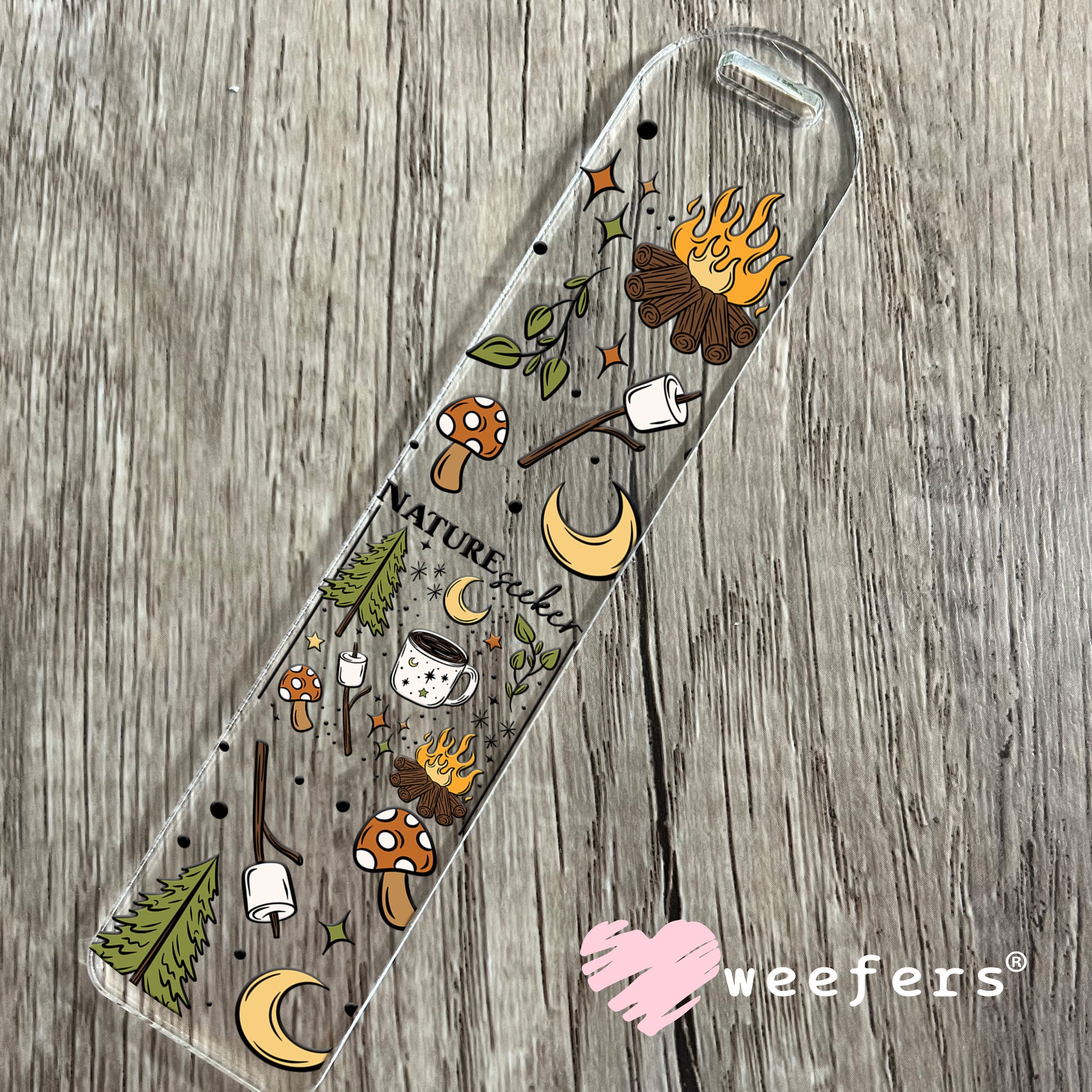 Nature Seeker Camping UV DTF Cup Wrap Bookmark Weefers