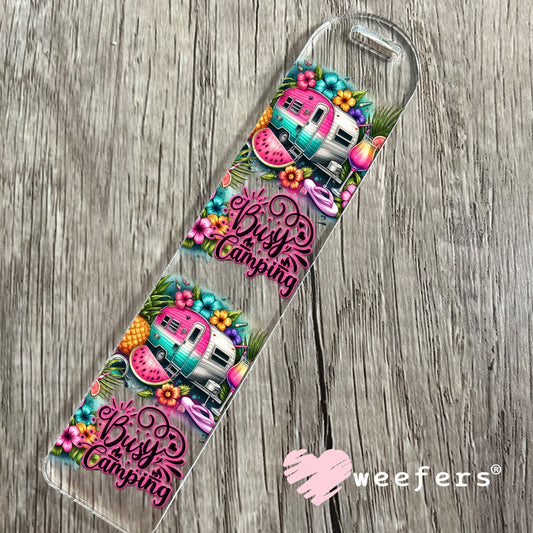 Busy Camping UV DTF Cup Wrap Bookmark Weefers