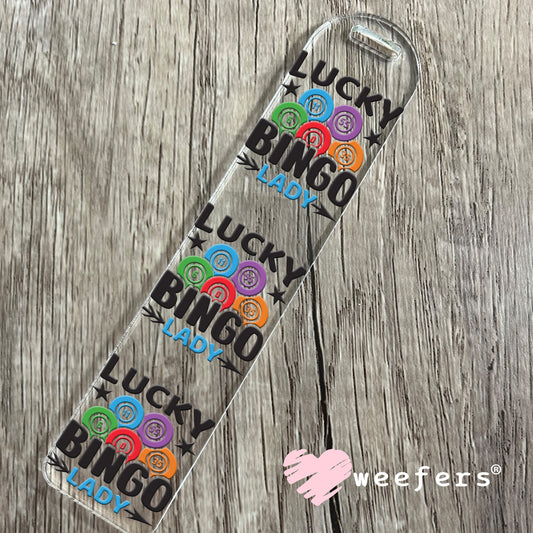 Lucky Bingo Lady UV DTF Decal Bookmark Weefers