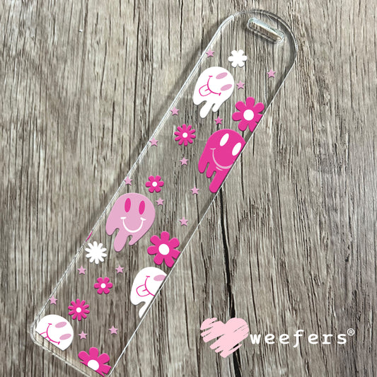 Pink Melting Faces UV DTF Cup Wrap Bookmark Weefers