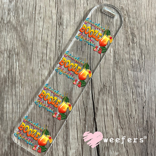 Beaches Booze & Bestie UV DTF Decal Bookmark Weefers