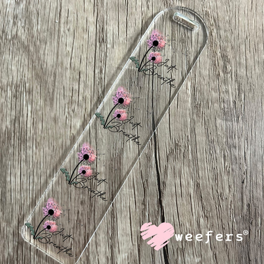 Just Breathe UV DTF Decal Bookmark Weefers