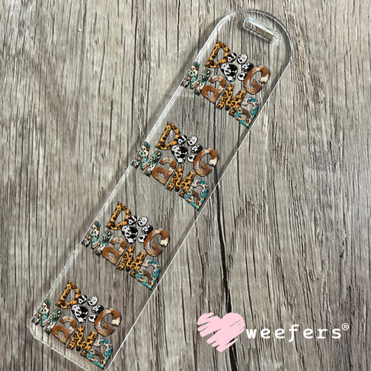 Dog Mama Western UV DTF Decal Bookmark Weefers