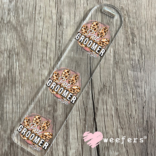 Pet Groomer Dog Paw Cheetah UV DTF Decal Bookmark Weefers