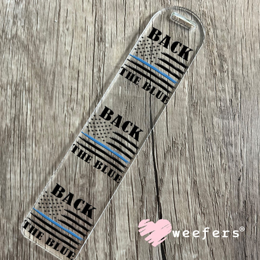 Back the Blue UV DTF Decal Bookmark Weefers