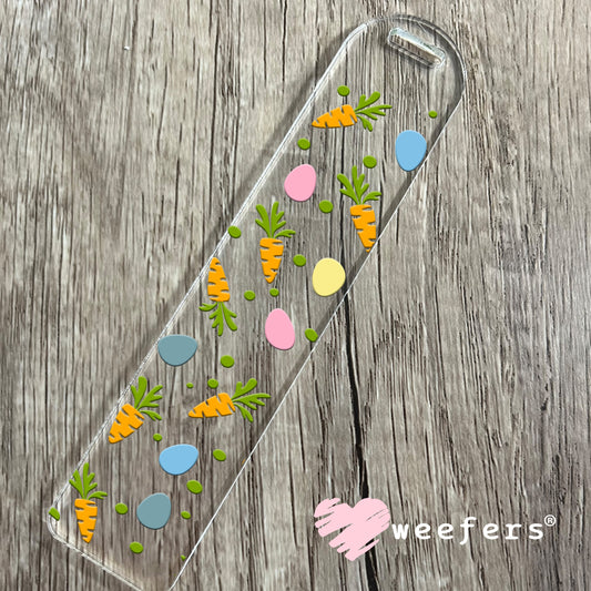 Easter Carrots and Eggs UV DTF Cup Wrap Bookmark Weefers