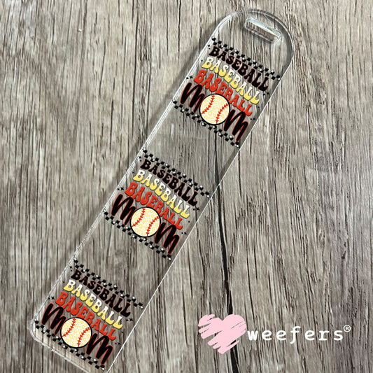 Baseball Mom Stacked UV DTF Decal Bookmark Weefers