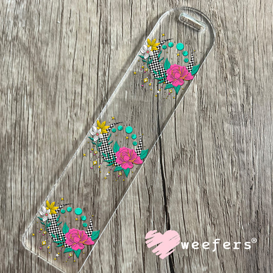 Checkered Dream Catcher Flower UV DTF Decal Bookmark Weefers